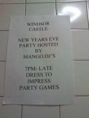 Poster in pub
