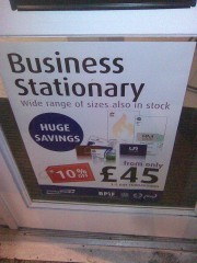 Business Stationary poster